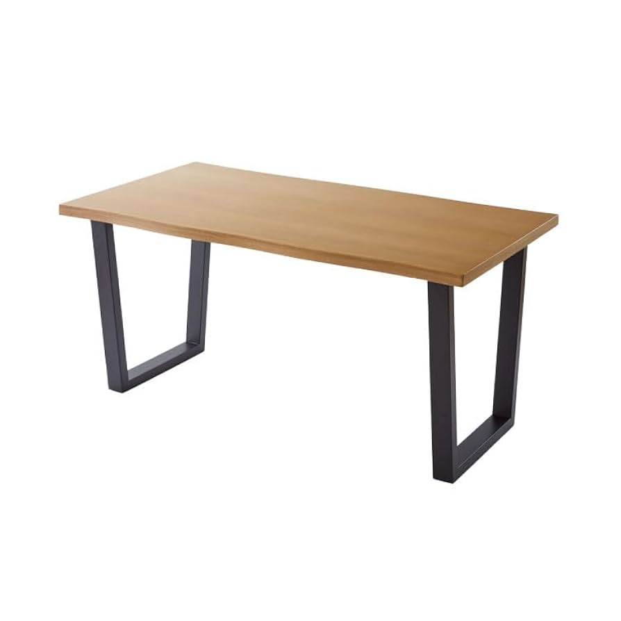 Amazon｜天然木 ダイニングテーブル 単品 140×80cm オーク突板 4